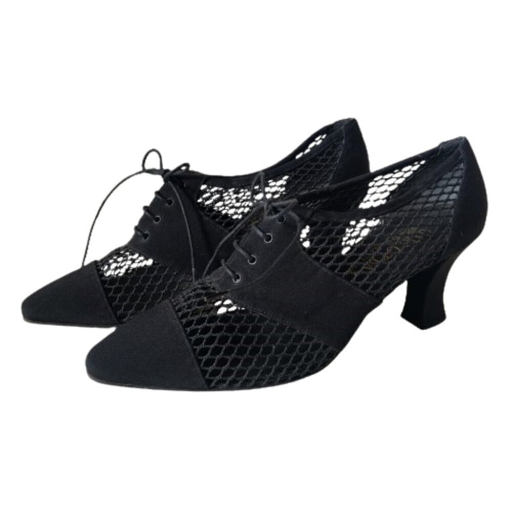 Vintage Borgo Degli ULjvi Italian made leather perforated mesh  shoes lace ups